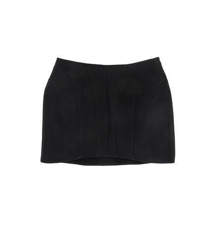 TAILORED MINI SKIRT BLACK