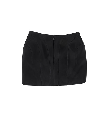 TAILORED MINI SKIRT BLACK
