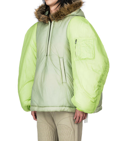 HALF-ZIP ANORAK GREEN