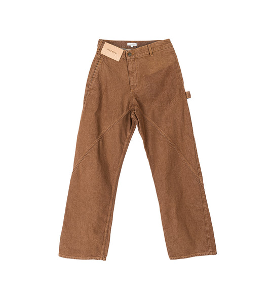 AGED TWSITED WORKWEAR JEANS RUST