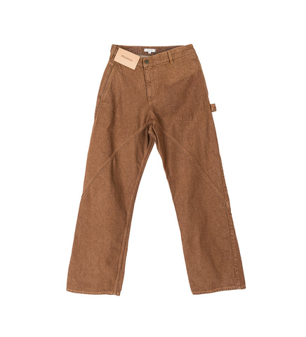 AGED TWSITED WORKWEAR JEANS RUST
