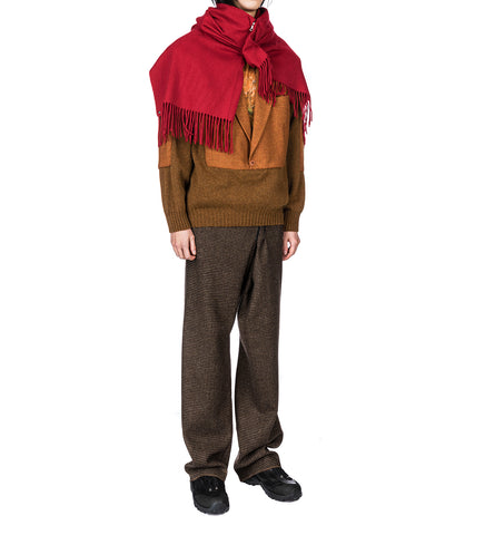 DRAPS LONG CASHMERE RED