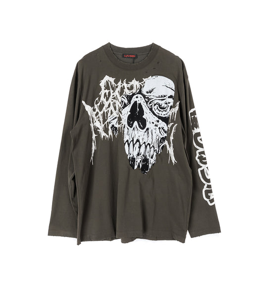 LONG SLEEVE TEE WASHED BLACK
