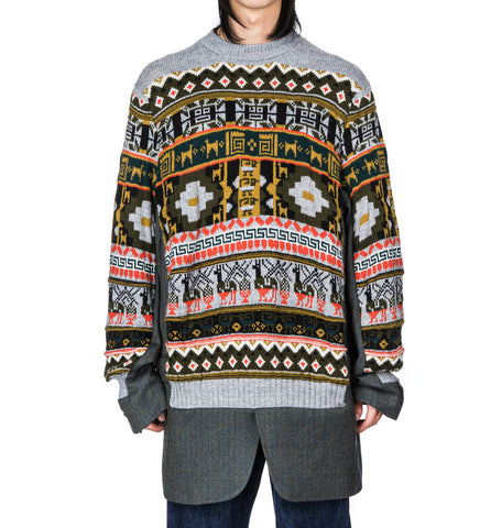 SAKKOBOTTOMSSWEATER MATERIALMIX WOOL UNIQUE #2