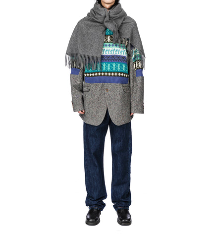 DRAPS LONG CASHMERE DARKGREY