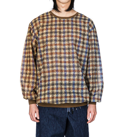 M-SWEATER CHECK PRINT