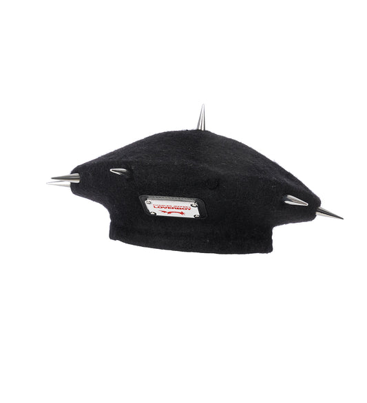 SPIKEY BERET BLACK