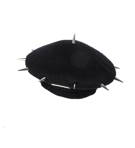SPIKEY BERET BLACK