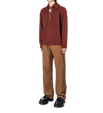 AGED TWSITED WORKWEAR JEANS RUST