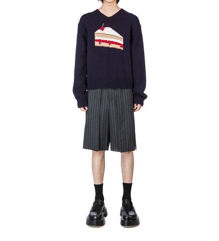 GRAPHIC JUMPER BLUE