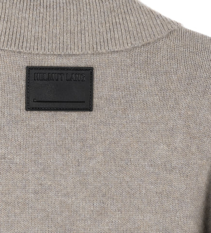 BRUSHED POLO SWEATER FOG