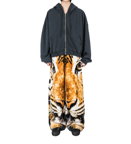 RAW-CUT BONTAN TIGER PRINT