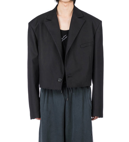 SLASHED BLAZER BLACK