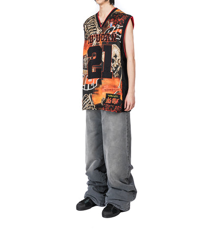 B BALL JERSEY L-D REAPER MOVIE