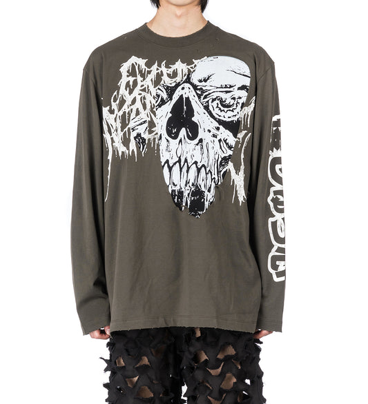 LONG SLEEVE TEE WASHED BLACK