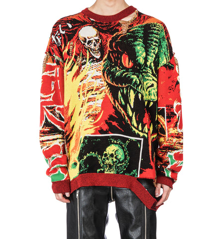 MISFIT JACQUARD JUMPER DEMON MOVIE