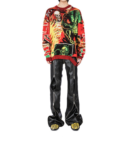 MISFIT JACQUARD JUMPER DEMON MOVIE