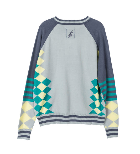 LARICOID KNIT JUMPER BLUE HAZE/LEMON