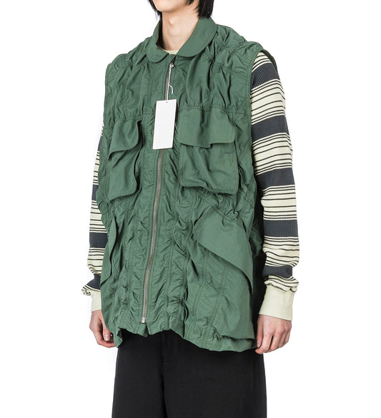 PATCHWORK VEST KHAKI