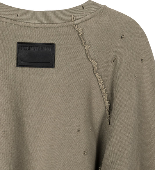 DISTRESSED CREWNECK SAGE DUST