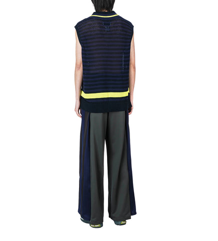 LAYERED MESH KNIT VEST