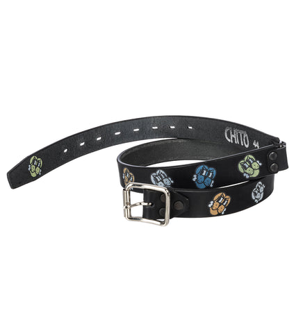 CHITO X BLACKMEANS FINESSE PUP PRINT BELT BLACK
