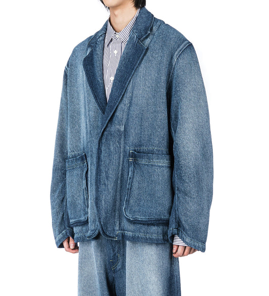 DENIM TAILORED JACKET INDIGO