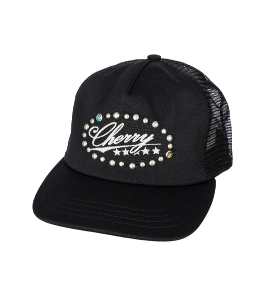 FIVE STAR STUDDED TRUCKER BLACK