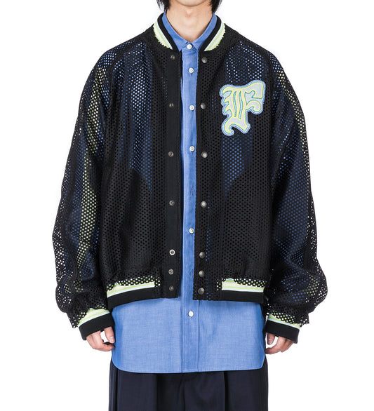 MESH STADIUM JACKET BLACK