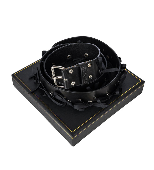 BOW BELT BLACK/SILVER/BLACK