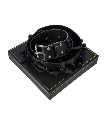 BOW BELT BLACK/SILVER/BLACK