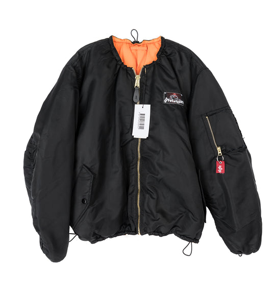 PROTOTYPES X ALPHA INDUSTIRES TOGGLE BOMBER BLACK