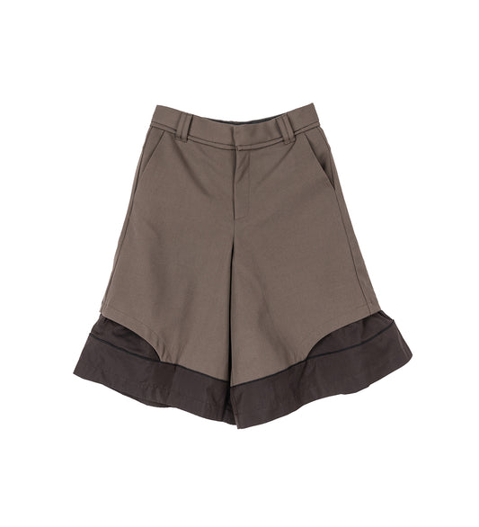 HOFF LAYERD SHORTS SHIITAKE BROWN