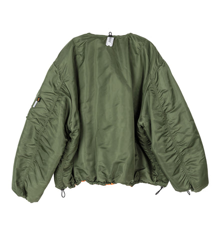 PROTOTYPES X ALPHA INDUSTIRES TOGGLEE BOMBER GREEN
