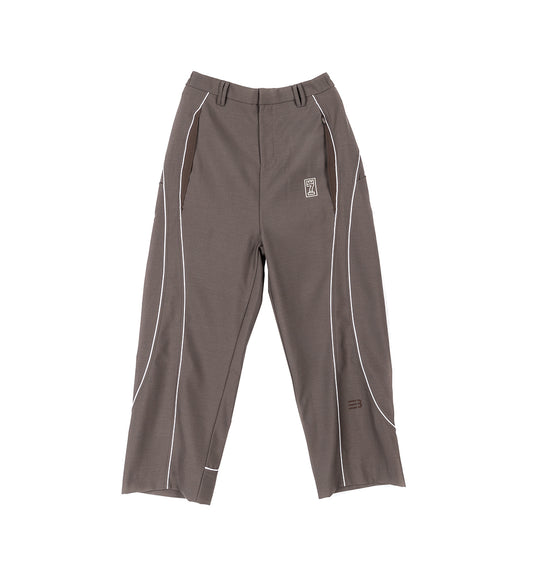 ZO FORMAL TRACK PANTS SHIITAKE BROWN