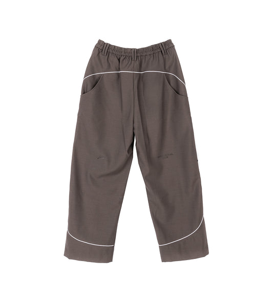 ZO FORMAL TRACK PANTS SHIITAKE BROWN