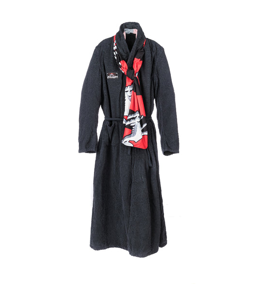 BATHROBE-COAT DARK GREY