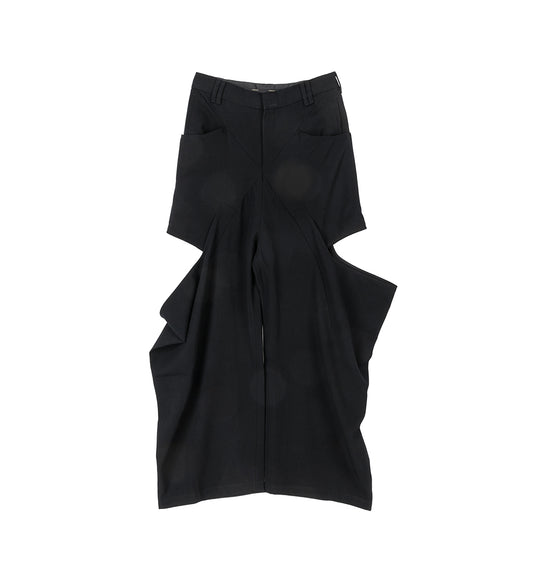 JALEN DRAPE SUITING TROUSERS EUPHORIC BLACK