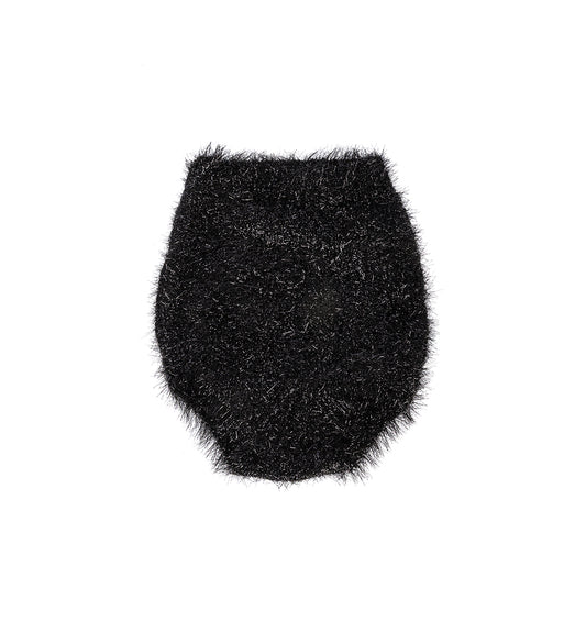 TINSEL KNIT BRIEFS BLACK