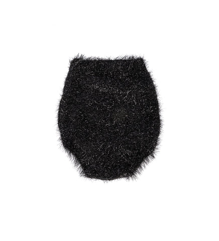 TINSEL KNIT BRIEFS BLACK