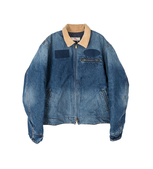SUN FADED WORK JACKET DENIM