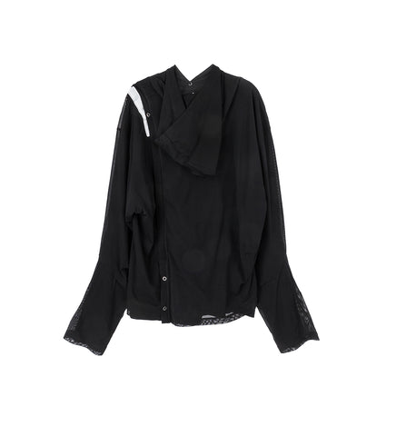 INEX HOODED TOP BLACK