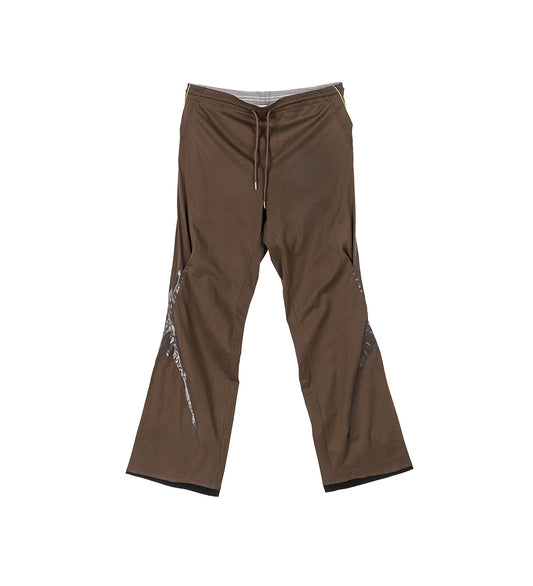ALEC K-DART JERSEY TROUSER BROWN