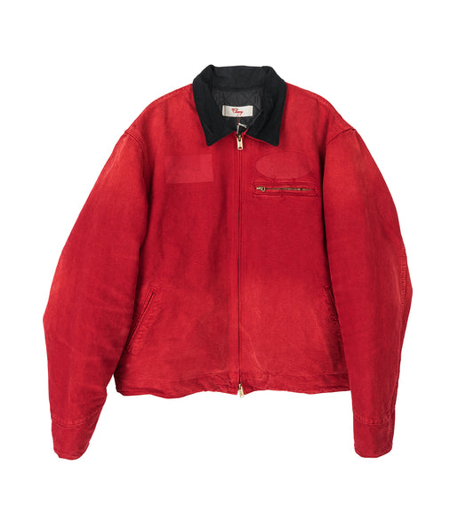 SUN FADED WORK JACKET RED