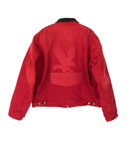 SUN FADED WORK JACKET RED