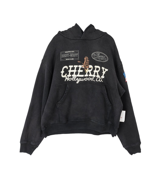 HOLLYWOOD PULLOVER HOODIE VINTAGE BLACK