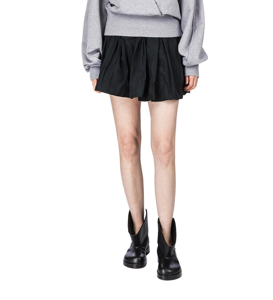 GATHERED SKORT BLACK