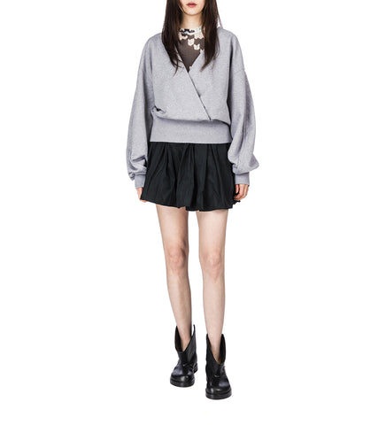 GATHERED SKORT BLACK