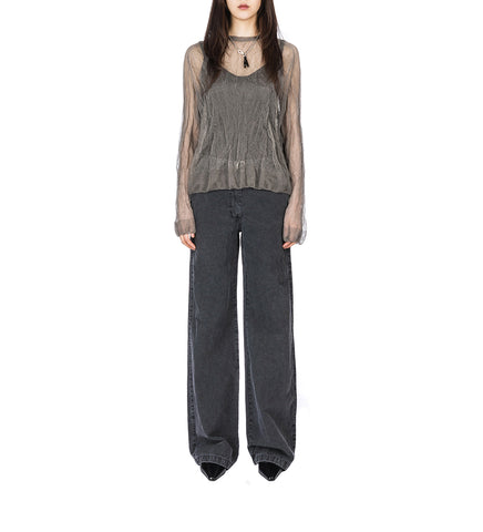 TRUE ROUNDNECK ASH SILK STEEL
