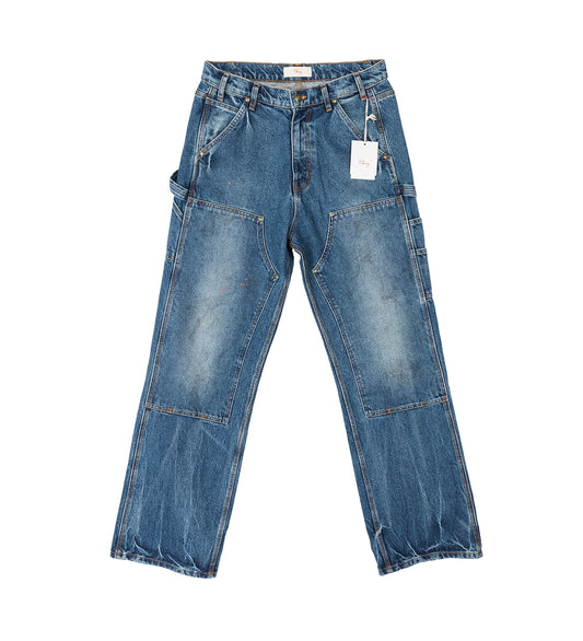 WIDE LEG DOUBLE KNEE DENIM